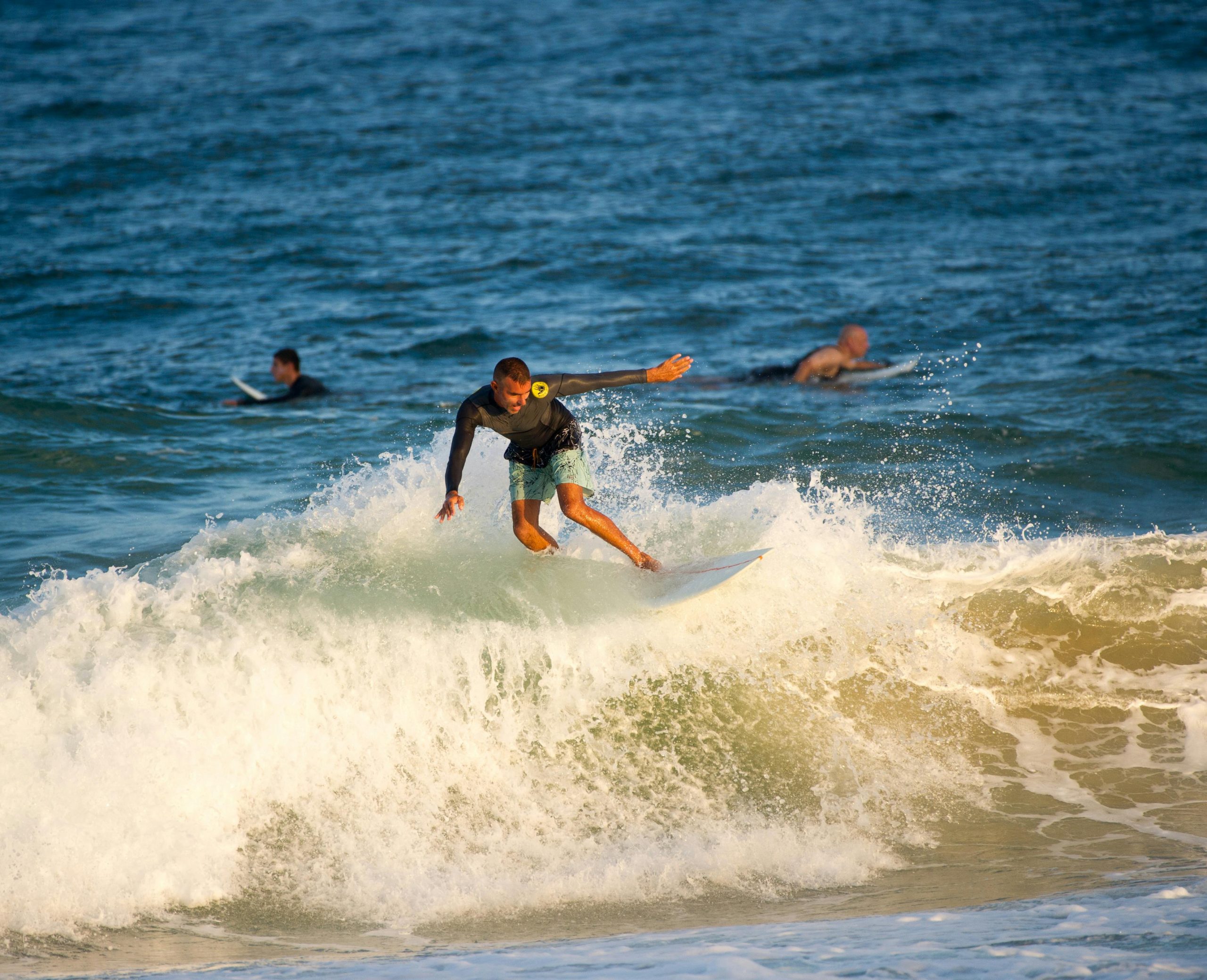 Surfing at Ekas