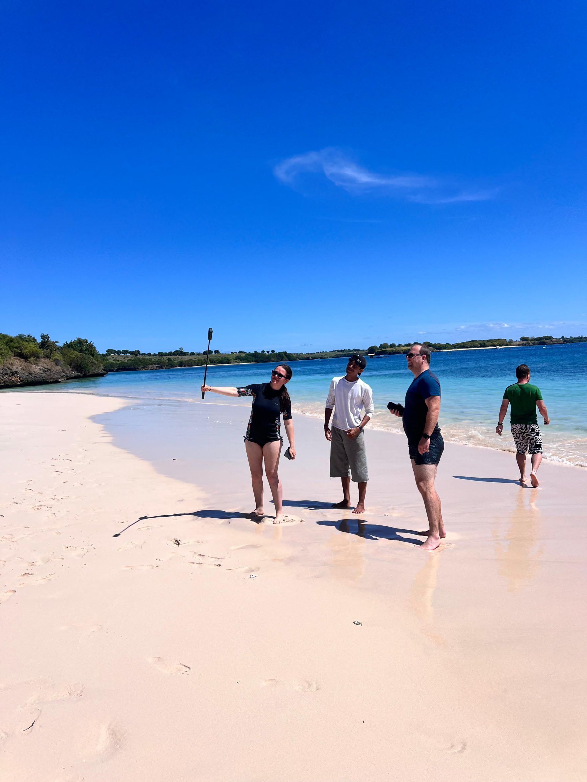 Pink Beach group photo